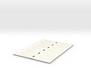 PillBoxe6 Sheet in White Processed Versatile Plastic