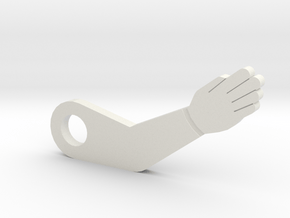 Party Zone Dummy Arm in White Natural Versatile Plastic