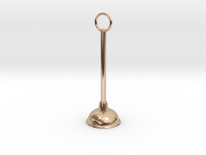 Domestic Plunger Sword in 14k Rose Gold Plated Brass