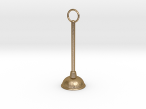 Domestic Plunger Sword in Polished Gold Steel