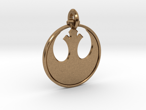 Rebel Keychain in Natural Brass