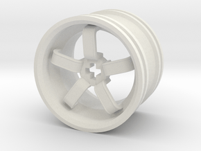 Wheel Design VIII in White Natural Versatile Plastic