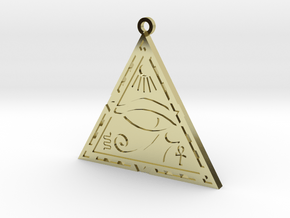 Eye Of Horus in 18k Gold Plated Brass