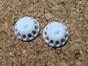 Doll Eyes Steampunk Moving Gears: 17mm  in White Natural Versatile Plastic