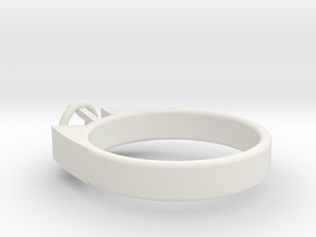 Design Ring For Diamond Ø17.83 Mm  Model Alessa  in White Natural Versatile Plastic