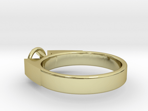 Design Ring For Diamond Ø17.83 Mm  Model Alessa  in 18k Gold Plated Brass