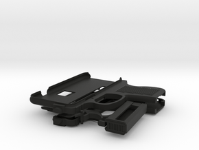 iPhone 6 Gun Case in Black Natural Versatile Plastic