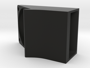 Left Cooler 25mm in Black Natural Versatile Plastic