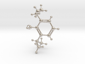Propofol Molecule in Rhodium Plated Brass