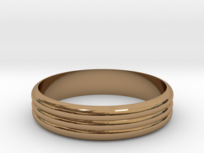 Ribble 3 Ring ø20 mm in Polished Brass