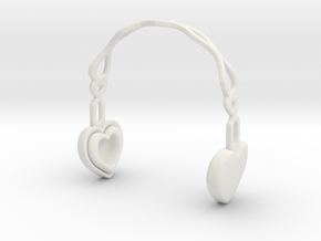  Headphones Heart Version: BJD Doll YOSD 1/6 in White Natural Versatile Plastic