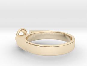 Design Ring For Diamond Ø17 Mm/0.669 inch  Model A in 14K Yellow Gold