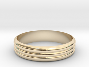 Ribble 3 Ring ø18 mm/0.708661417 inch in 14K Yellow Gold