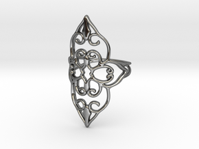 Bloom - size 5 in Fine Detail Polished Silver