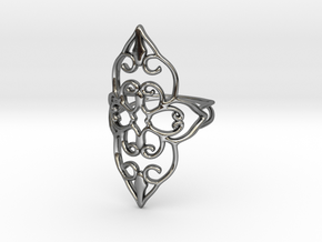 Bloom - size 6 in Fine Detail Polished Silver