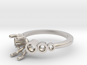 Bezel Engagement Ring in Platinum