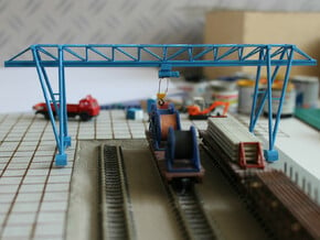 N Scale Gantry Crane 184mm in Gray PA12