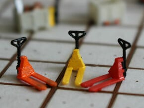 N Scale Pallet Jack (6pc) in Smooth Fine Detail Plastic