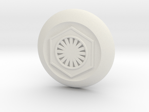 First Order Switch Cover in White Natural Versatile Plastic