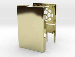 Raspberry Pi 2 / B+ Case in 18k Gold Plated Brass