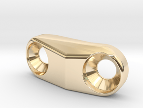 Cover for S3 Low Direct Mount - front derailleur M in 14k Gold Plated Brass