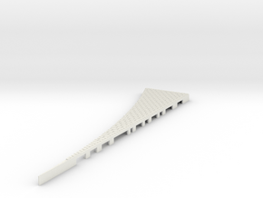 P-165w-tram-point-wedge-outer-LH-w-1a in White Natural Versatile Plastic