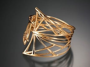Fairytale Bangle in 14k Gold Plated Brass