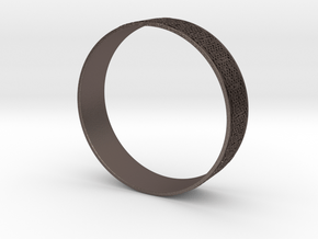 Moorish Bangle in Polished Bronzed Silver Steel