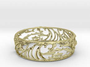 Sardine Wave Bracelet in 18k Gold