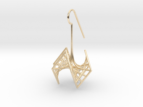 spiderRose (small) in 14k Gold Plated Brass