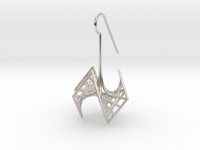 spiderRose (small) in Rhodium Plated Brass
