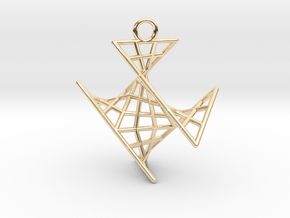crux_pendant (small) in 14K Yellow Gold