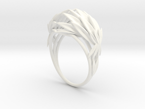 Oath Ring (Size 5.0) in White Processed Versatile Plastic