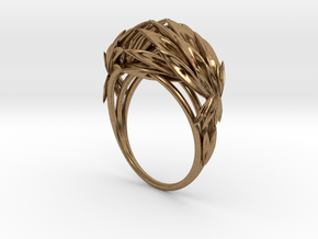 Oath Ring (Size 6) in Natural Brass