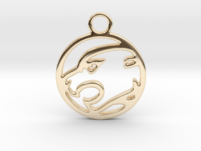 Panther Pendant in 14K Yellow Gold