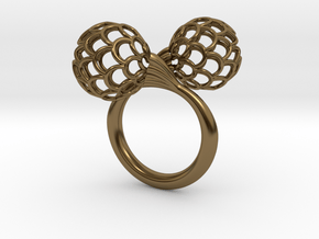 Bloom Ring (Size 6) in Polished Bronze