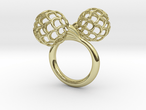 Bloom Ring (Size 6) in 18k Gold Plated Brass