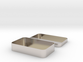 Parametric Rounded Box in Rhodium Plated Brass