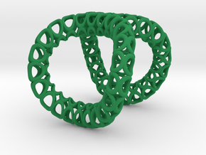 Infinity Ring (Size 8) in Green Processed Versatile Plastic