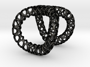 Infinity Ring (Size 8) in Matte Black Steel