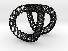 Infinity Ring (Size 5) in Matte Black Steel
