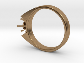 Alessa Design Ring For Diamond Ø17.83mm (Ø6mm New  in Natural Brass