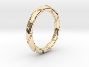  Bernd - Ring in 14k Gold Plated Brass: 7.25 / 54.625