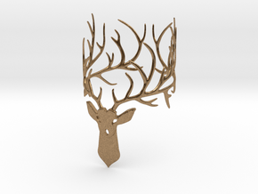 Stag bracelet Size: XS in Natural Brass