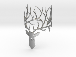 Stag bracelet Size: XS in Natural Silver
