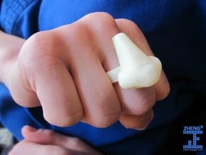 Nose Ring in White Natural Versatile Plastic