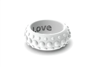 Minouk - Bracelet Medium 19.25cm Circle Outline in White Processed Versatile Plastic
