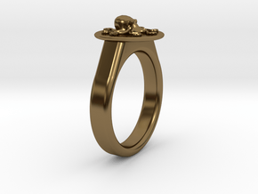 Octopus Ring Size 53 - Ø16.8  Mm in Polished Bronze