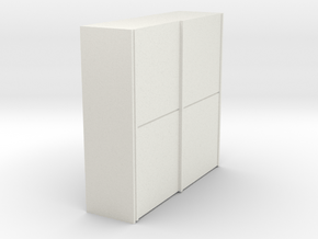 A 010 - 1 Schiebeschrank 1:50 in White Natural Versatile Plastic