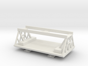 Space 1999 Palette / Winch Pod For Dinky Eagle in White Natural Versatile Plastic